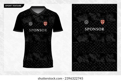 jersey sport texture pattern grunge style black color with mockup for sublimation print