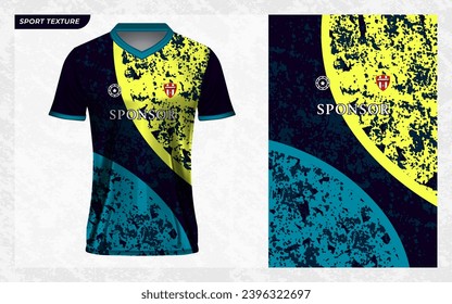 jersey patrón de textura deportiva kit de fútbol ilustración vectorial con burla para impresión sublimada