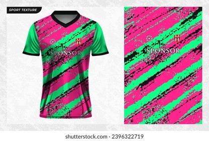Jersey sport texture pattern soccer kit vector illustration with mockup for sublimation