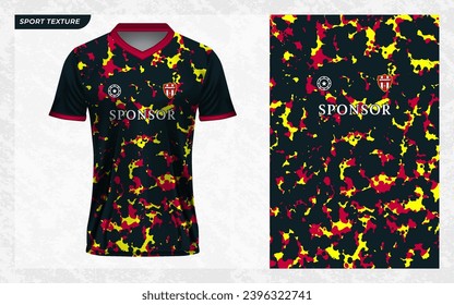 jersey sport texture pattern soccer kit with mockup for sublimation print