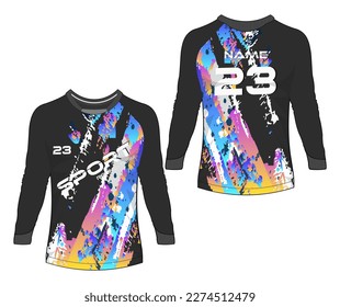 Jersey sports abstract texture tshirt design, for racing soccer gaming motocross cycling