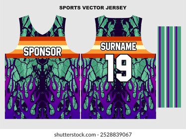 jersey sports template for sublimation design