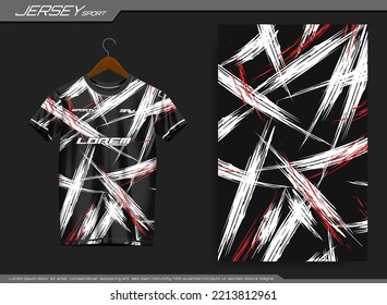 Jersey sports t-shirt. Soccer jersey mockup for soccer club. Suitable for jersey, background, poster, etc.