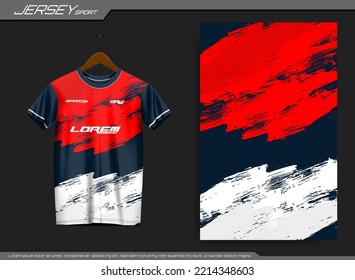 Camiseta deportiva de Jersey. La camiseta de fútbol se burla de un club de fútbol. Adecuado para camiseta, fondo, afiche, etc.