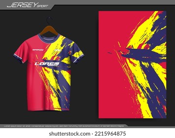 Jersey sports t-shirt. Soccer jersey mockup for soccer club. Suitable for jersey, background, poster, etc.