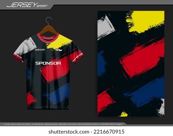 Jersey sports t-shirt. Soccer jersey mockup for soccer club. Suitable for jersey, background, poster, etc.