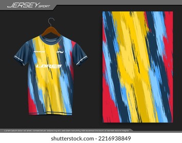 Jersey sports t-shirt. Soccer jersey mockup for soccer club. Suitable for jersey, background, poster, etc.