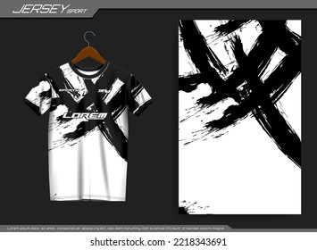 Jersey sports t-shirt. Soccer jersey mockup for soccer club. Suitable for jersey, background, poster, etc.