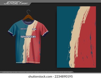Jersey sports t-shirt. Soccer jersey mockup for soccer club. Suitable for jersey, background, poster, etc.