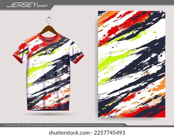 Jersey sports t-shirt. Soccer jersey mockup for soccer club. Suitable for jersey, background, poster, etc.