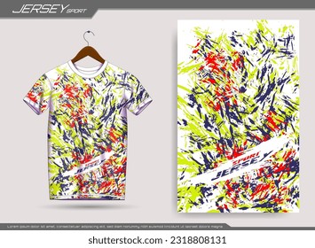 Jersey sports t-shirt. Soccer jersey mockup for soccer club. Suitable for jersey, background, poster, etc.