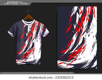 Jersey sports t-shirt. Soccer jersey mockup for soccer club. Suitable for jersey, background, poster, etc.