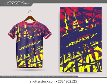 Jersey sports t-shirt. Soccer jersey mockup for soccer club. Suitable for jersey, background, poster, etc.