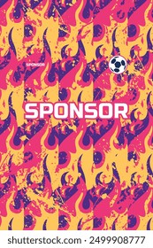 Jersey sublimation anime text effect and fire design soccer cycling motocross racing pattern background
