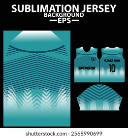 Jersey Template for Football, cricket , Soccer, and Gaming , Sublimation Sports  And esports Design with Customizable Team jersey.
