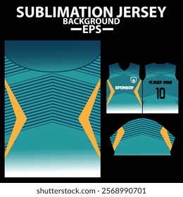 Jersey Template for Football, cricket , Soccer, and Gaming , Sublimation Sports  And esports Design with Customizable Team jersey.
