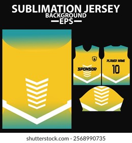 Jersey Template for Football, cricket , Soccer, and Gaming , Sublimation Sports  And esports Design with Customizable Team jersey.
