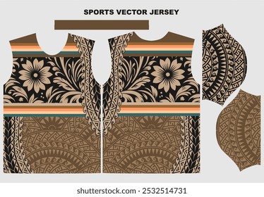 JERSEY TEMPLATE FOR SPORTS PATTERN UNIFORM