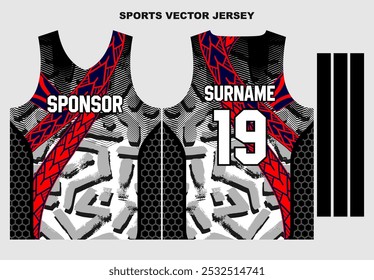 MODELO DE JERSEY PARA UNIFORME DE PADRÃO ESPORTIVO