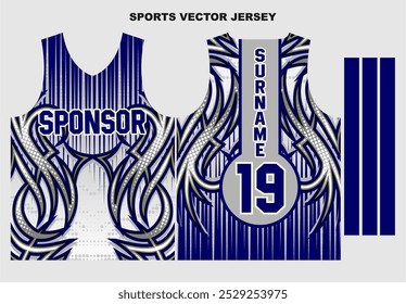 jersey template for sports uniform