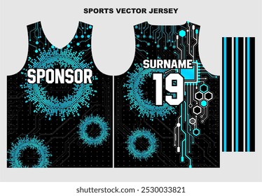 jersey template for sports uniform