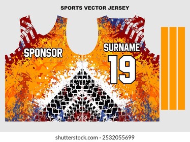 jersey template for sports uniform