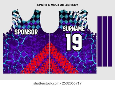 jersey template for sports uniform