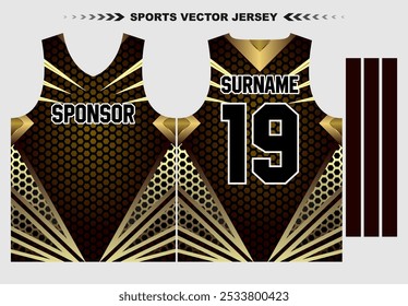jersey template for sports uniform