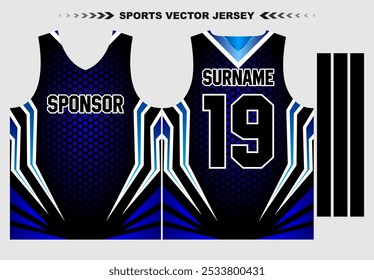 jersey template for sports uniform