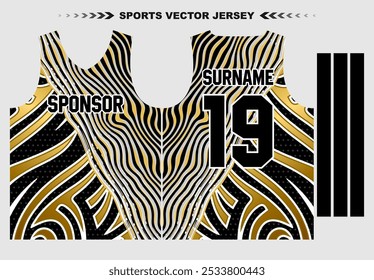 jersey template for sports uniform