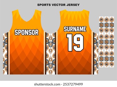 jersey template for sports uniform