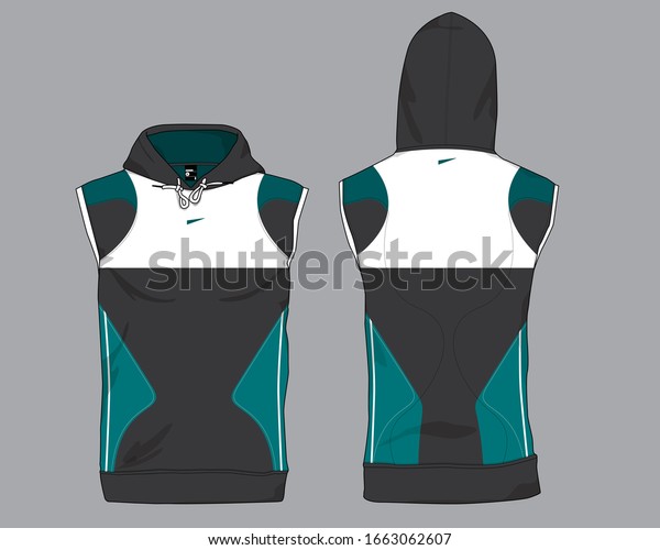 Download Jersey Uniform Sports Template Hoodie Sleeveless Stock Vector Royalty Free 1663062607