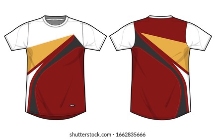 Vector de plantilla deportiva uniforme de Jersey