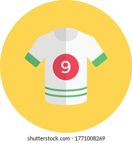 icono jersey vectorial de color plano
