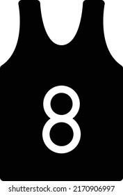 Jersey Vector illustration on a transparent background.Premium quality symbols.Glyphs vector icon for concept and graphic design.
