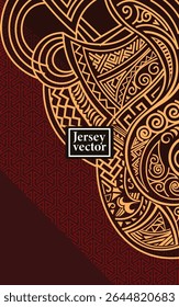 Jersey vector, Sport jersey design, sport fashion, trendy design for club players wear, traditional design for player t shirt, modern Tribal Jersey Design