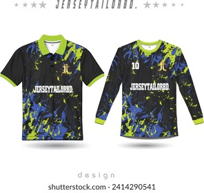 sublimación del kit de fútbol jersey de plantilla de vector jersey