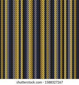 Jersey vertical stripes knitting texture geometric vector seamless. Ugly sweater knit effect ornament. Scandinavian style seamless knitted pattern. Handicraft backdrop.