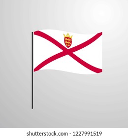 Jersey waving Flag