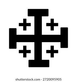 Jerusalem Kreuz Symbol T geformt Heraldik