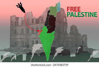 jerusalem, green, independence, sky, culture, world, palestine brush flag, earth, israel, national, flag, background, nationality, nation, country, palestine, palestinian, freedom, government, red, te