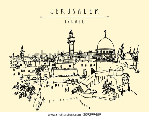 jerusalem horizon de la vieille ville image vectorielle stock libre droits 309299459 coloriage vengeurs