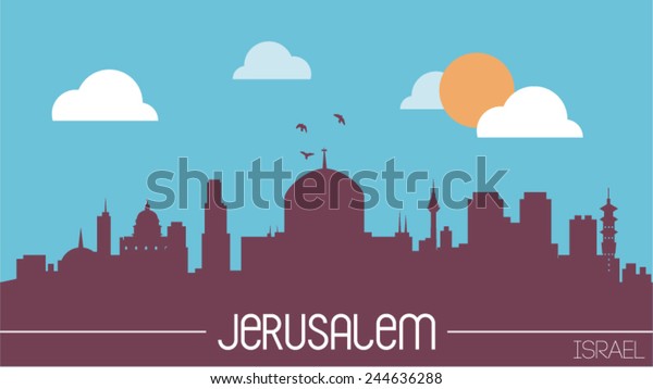 jerusalem skyline silhouette