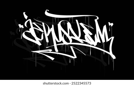 JERUSALEM word graffiti tag style