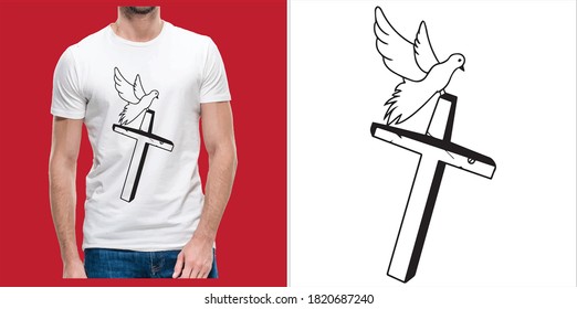 Jeshu t shirt design vector