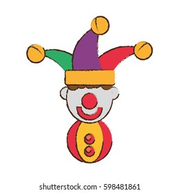 jester april fools day image vector illustration eps 10