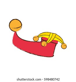 jester boot april fools image vector illustration eps 10