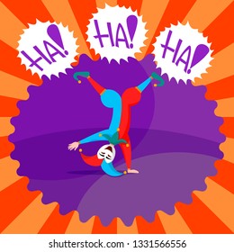  Jester character vector Illustration. April fools day. Vector illustration for greeting card, ad, promotion, poster, flier, blog, article, marketing etc. Colorful desing. Vector illustration.