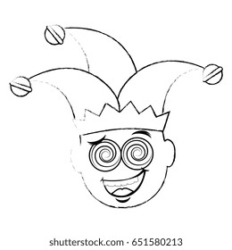 Jester clown cartoon