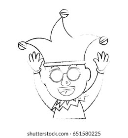 Jester clown cartoon